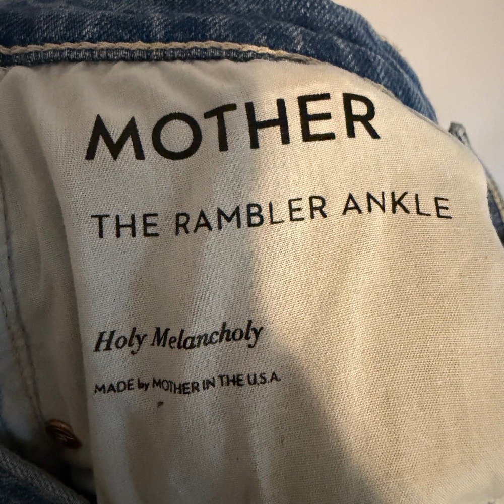 Mother‎ Superior jeans The Rambler Ankle Holy Melancholy 28 straight leg denim - Picture 7 of 9